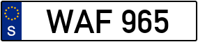 Trailer License Plate